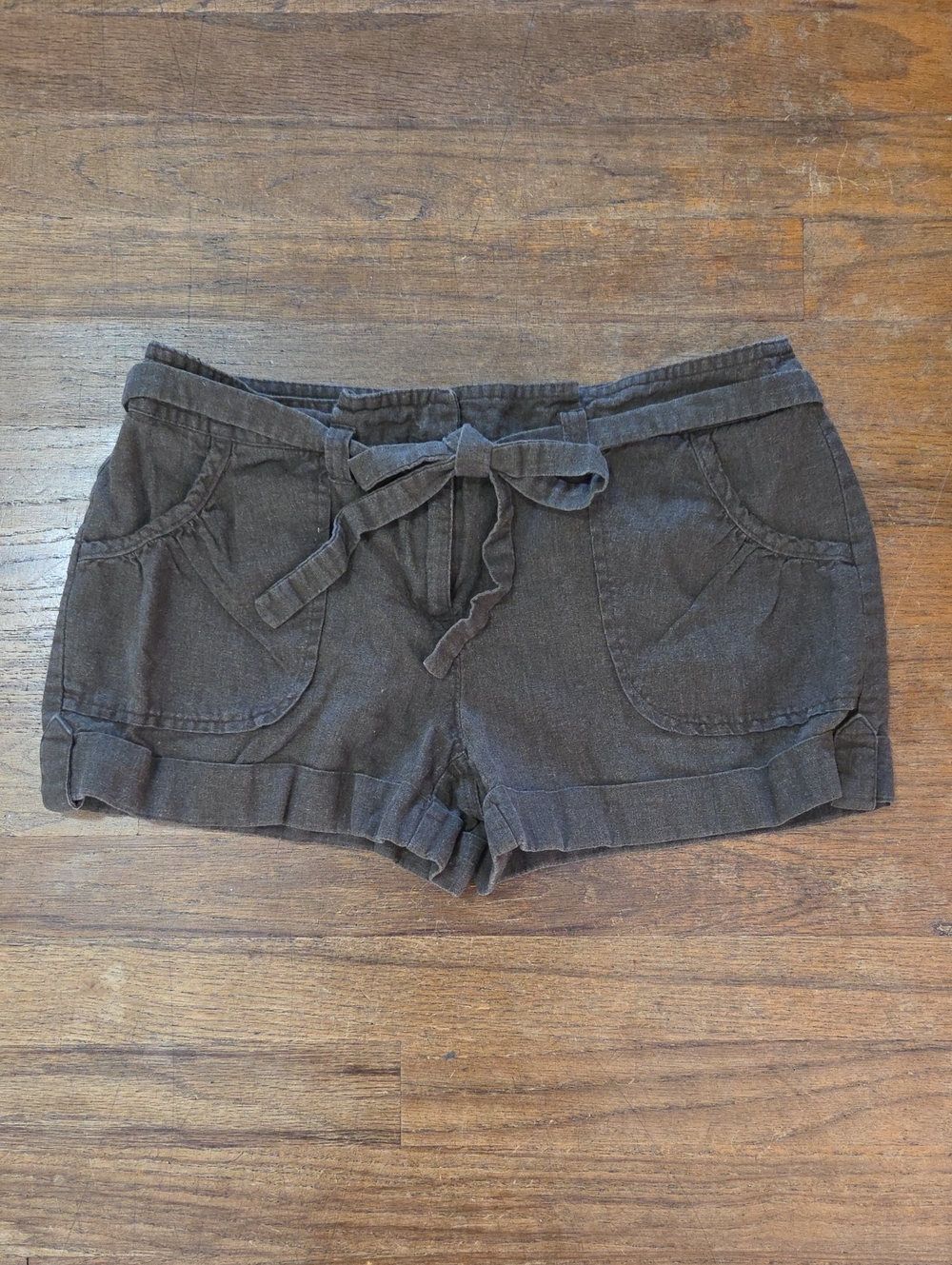 Copper Key Tie-Front Casual Shorts